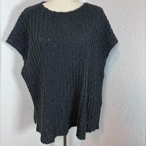 Eileen Fisher Bateau Neck Organic Cotton Knit Pullover